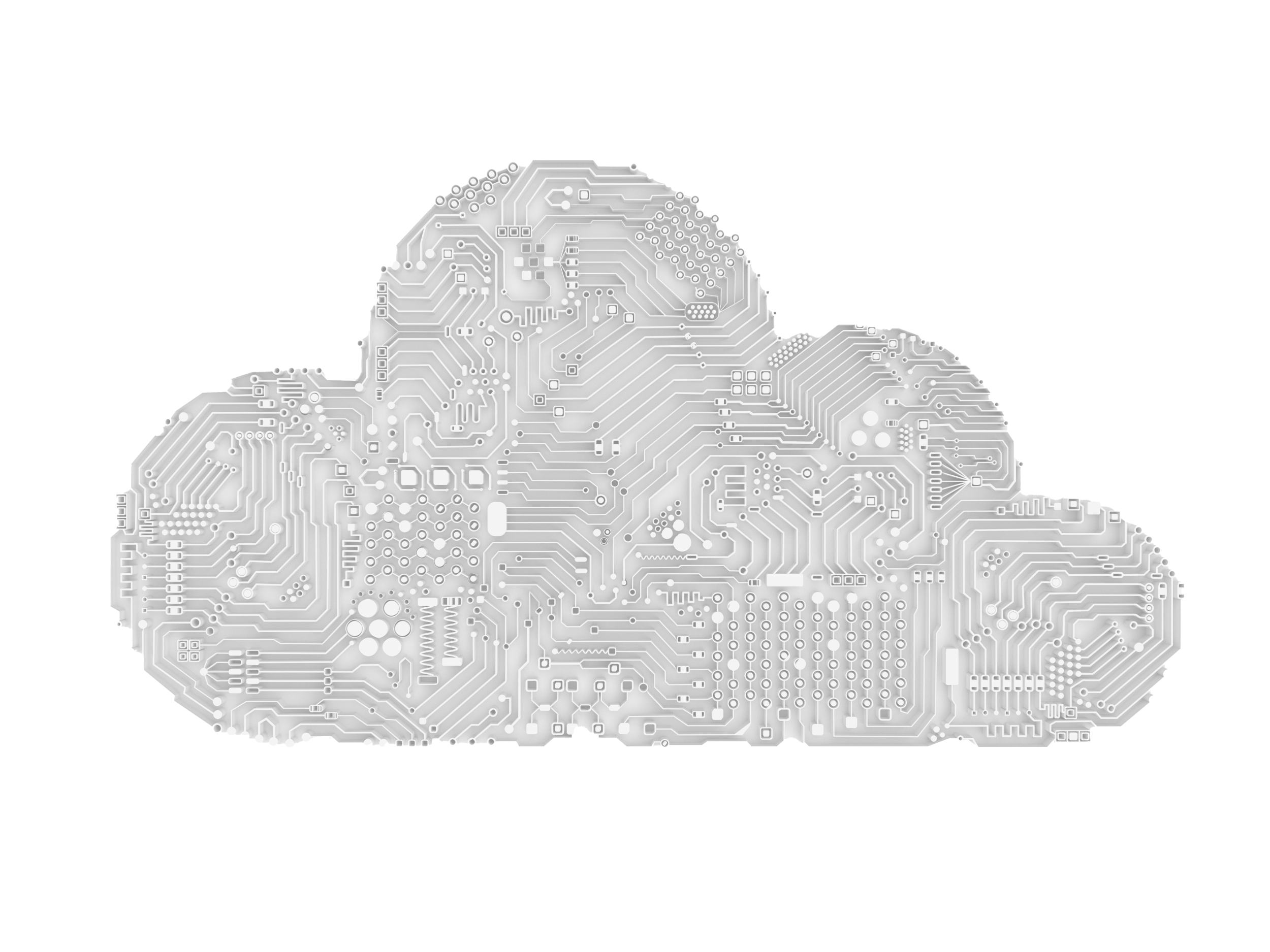 3d-Rendering-Schaltung Cloud Cloud Computing-Technologie