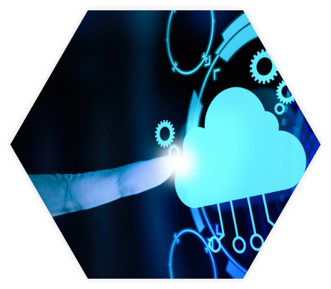 Hand schieben Symbol ui Cloud Computing-Technologie Internet-Speicher-Netzwerk-Konzept 2