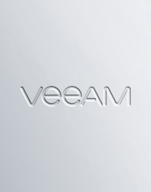 Grauer Hintergrund mir eingestanzten Logo von Veeam
