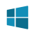 Blaues Microsoft Logo Icon